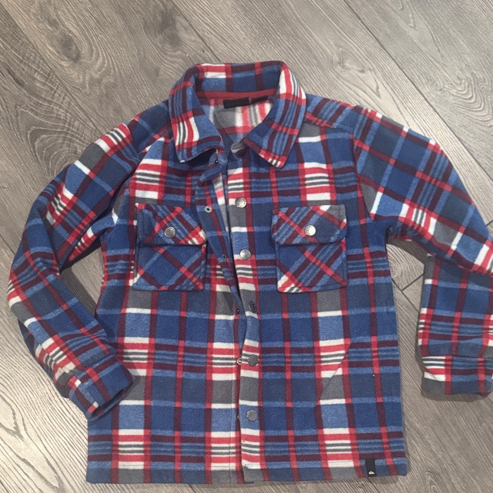 Plaid Kids Shirt - Blue, Red, White